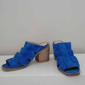 Brand new never worn blue heels